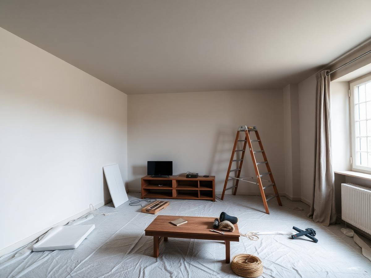 Salon rénové en Suisse romande